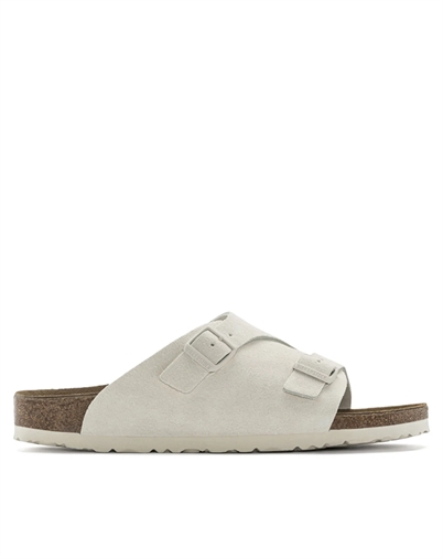 Zürich Suede Leather Sandal - Antique White - Birkenstock